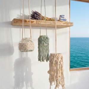 Portavelas macrame'