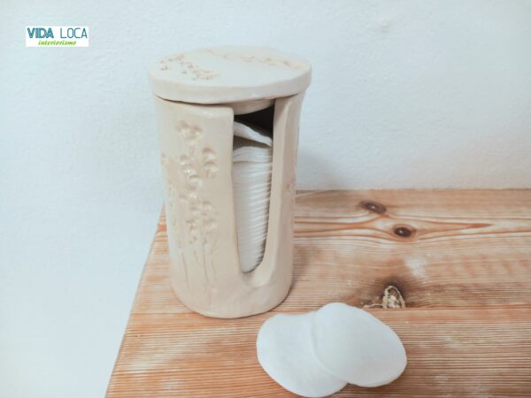 Dispensador de algodones "Flores" - Imagen 2