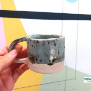 Tazas de Cerámica Artesanales – Modelos “Manchas”, “Burbujas” y “Dos Colores”