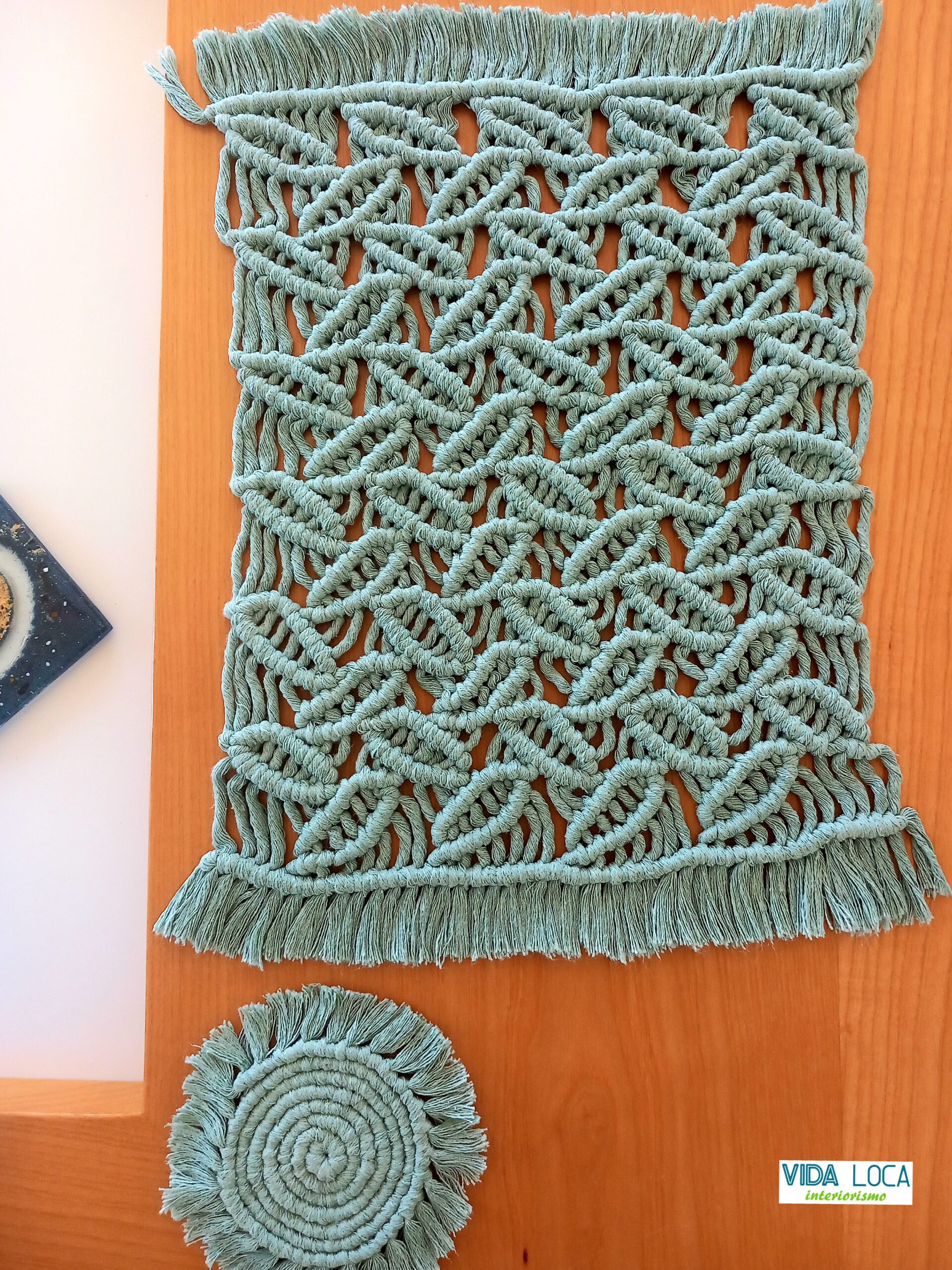 Posavasos / Sottovasi de Macramé Artesanal - Imagen 4
