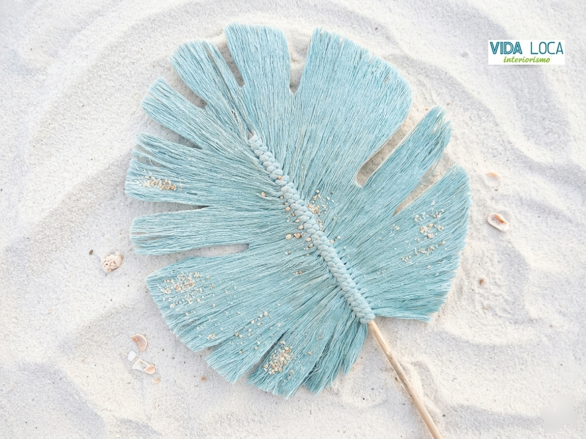 Hojas decorativas de macramé - Imagen 5