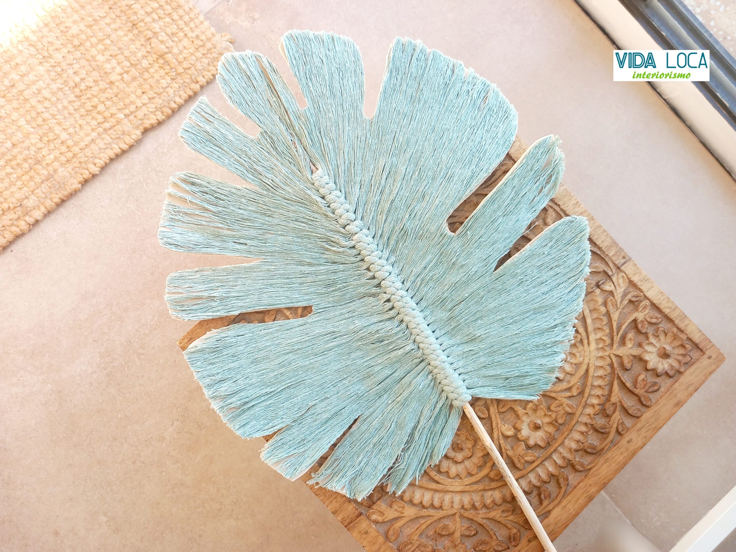 Hojas decorativas de macramé - Imagen 3