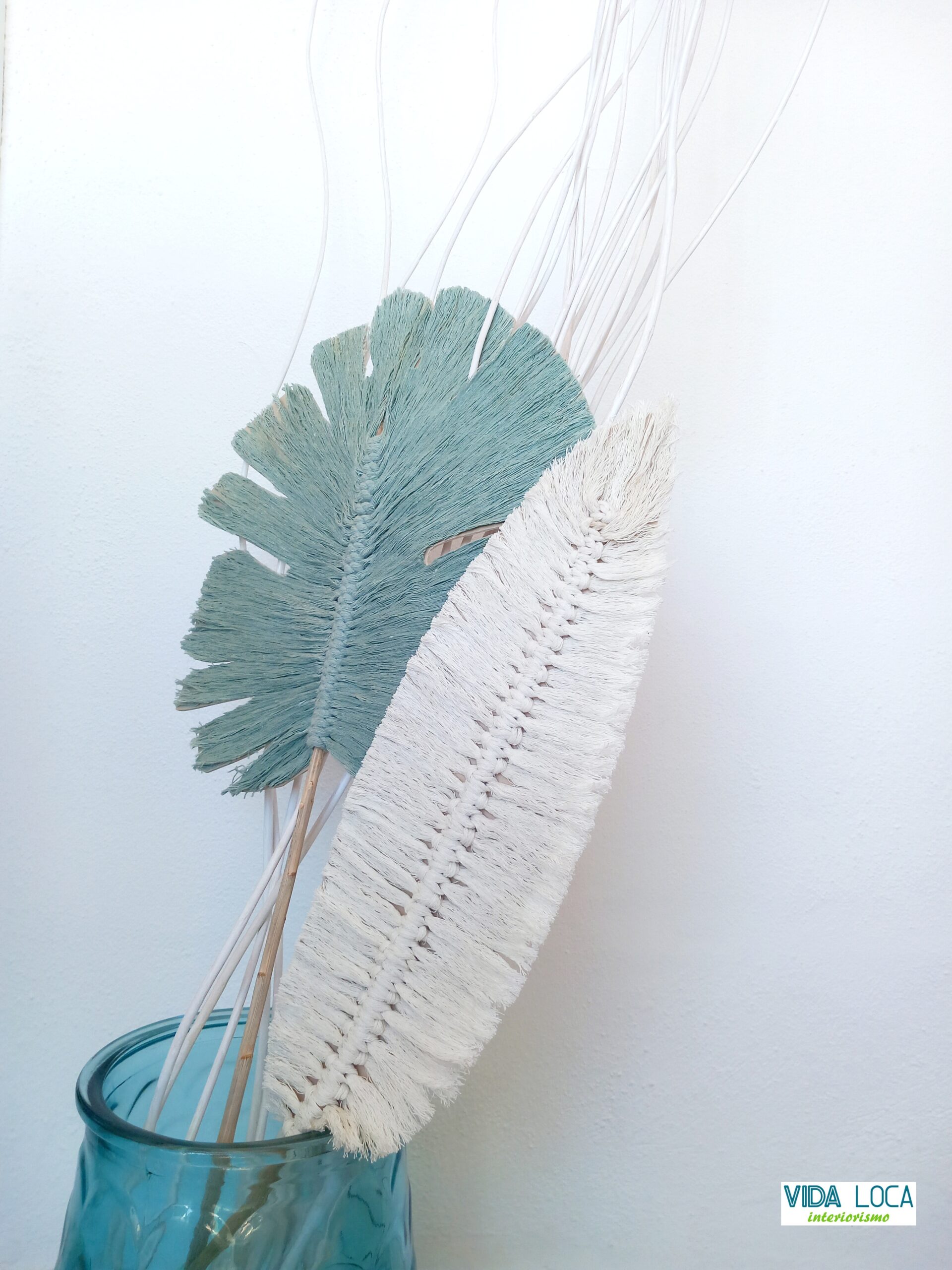 Hojas decorativas de macramé - Imagen 4