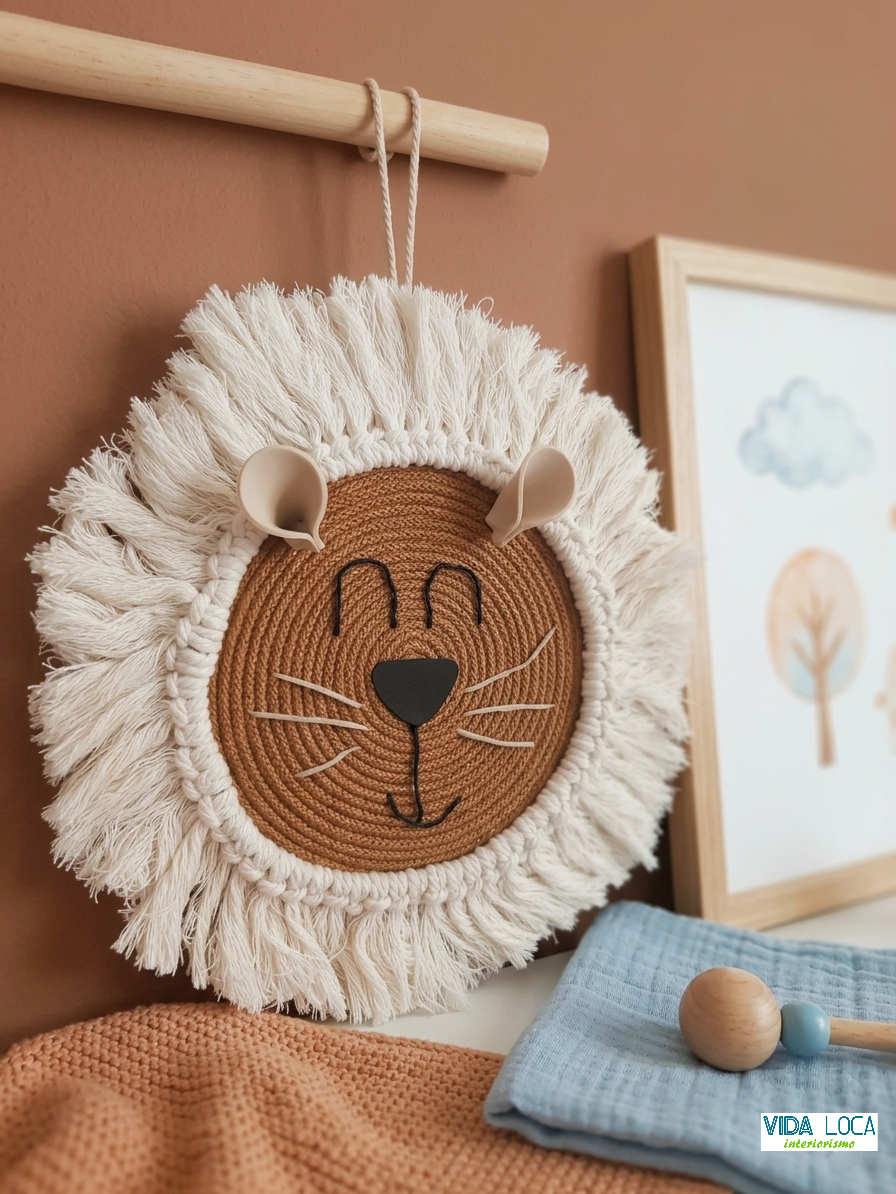 Colgante macrame' "León"